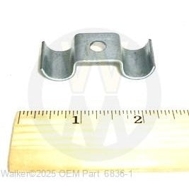 Walker Part # 6836-1 : CLAMP, DOUBLE (1/2X1/2)