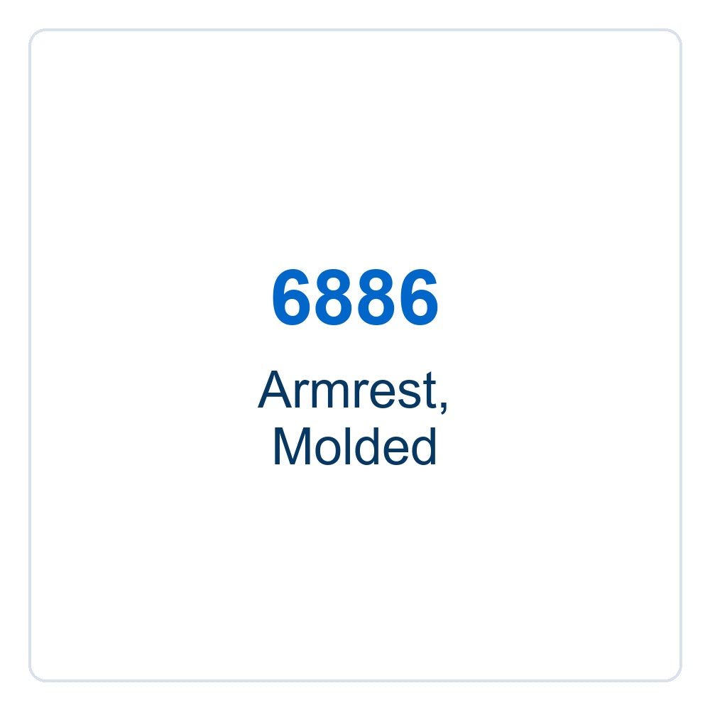 Walker Part # 6886 : Armrest, Molded
