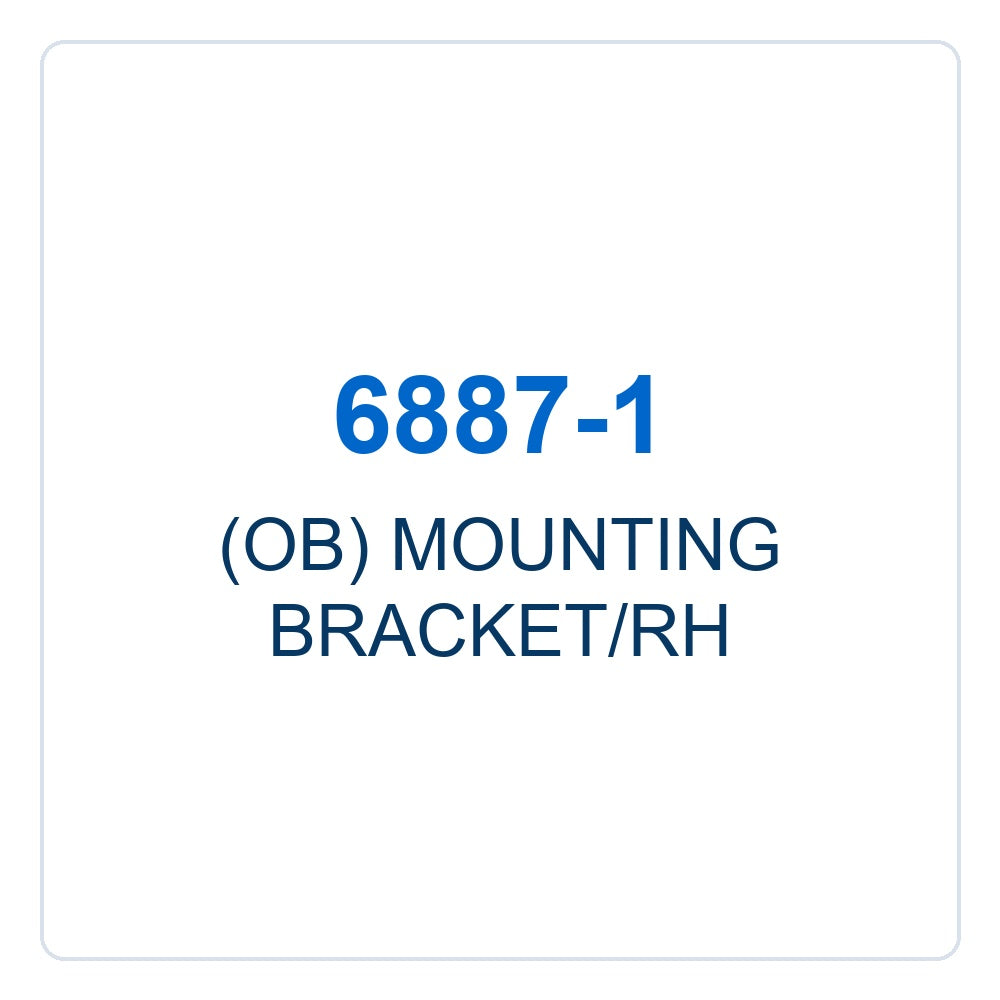 Walker Part # 6887-1 : (OB) MOUNTING BRACKET/RH