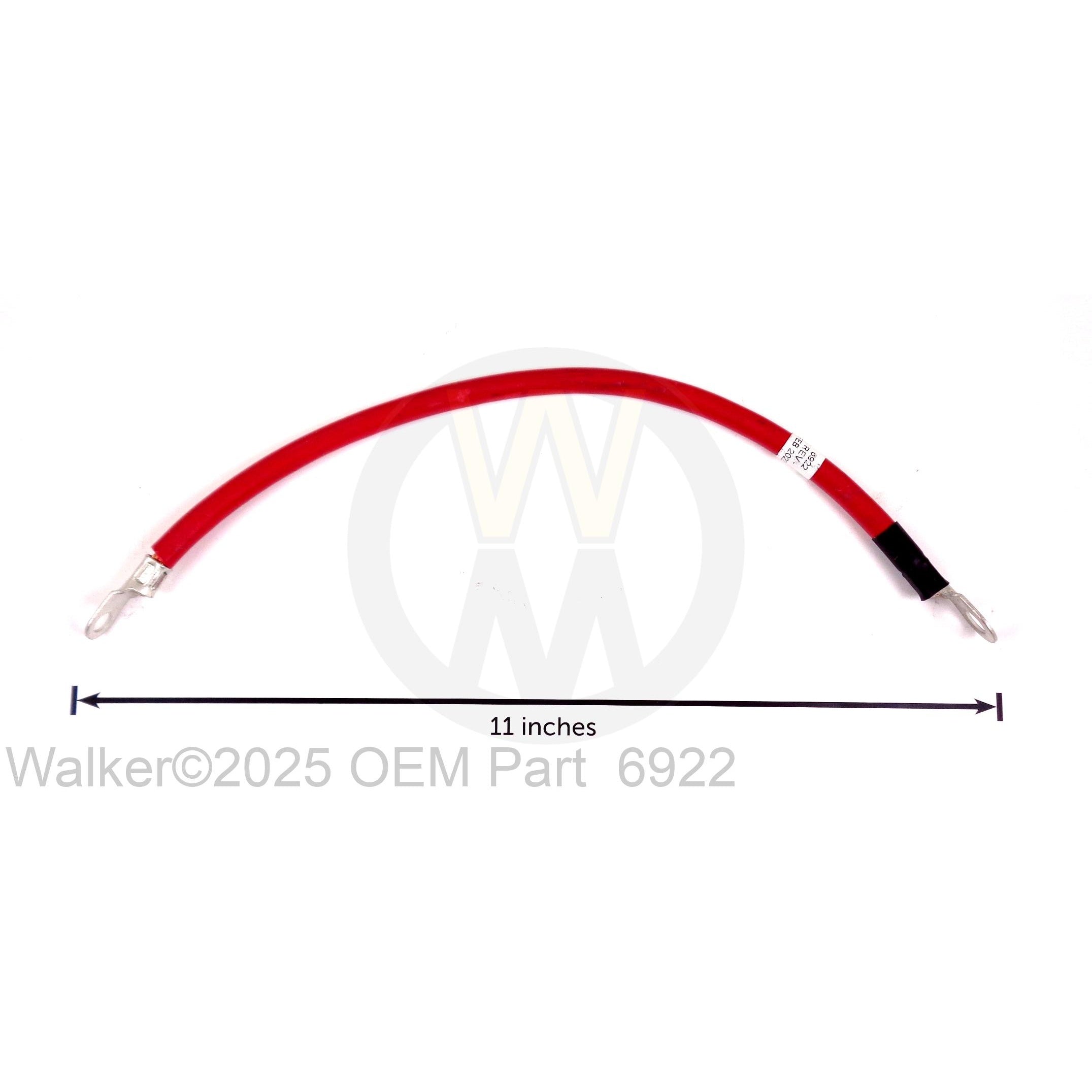 Walker Part # 6922 : BATTERY CABLE (+)