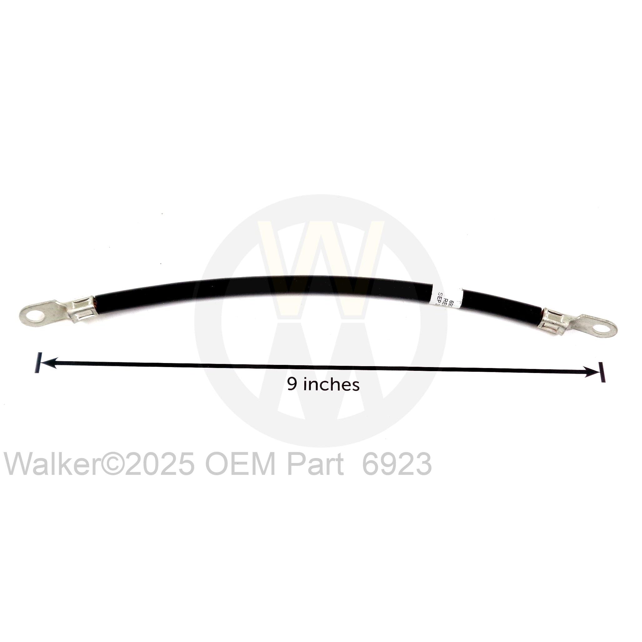 Walker Part # 6923 : BATTERY CABLE (-)
