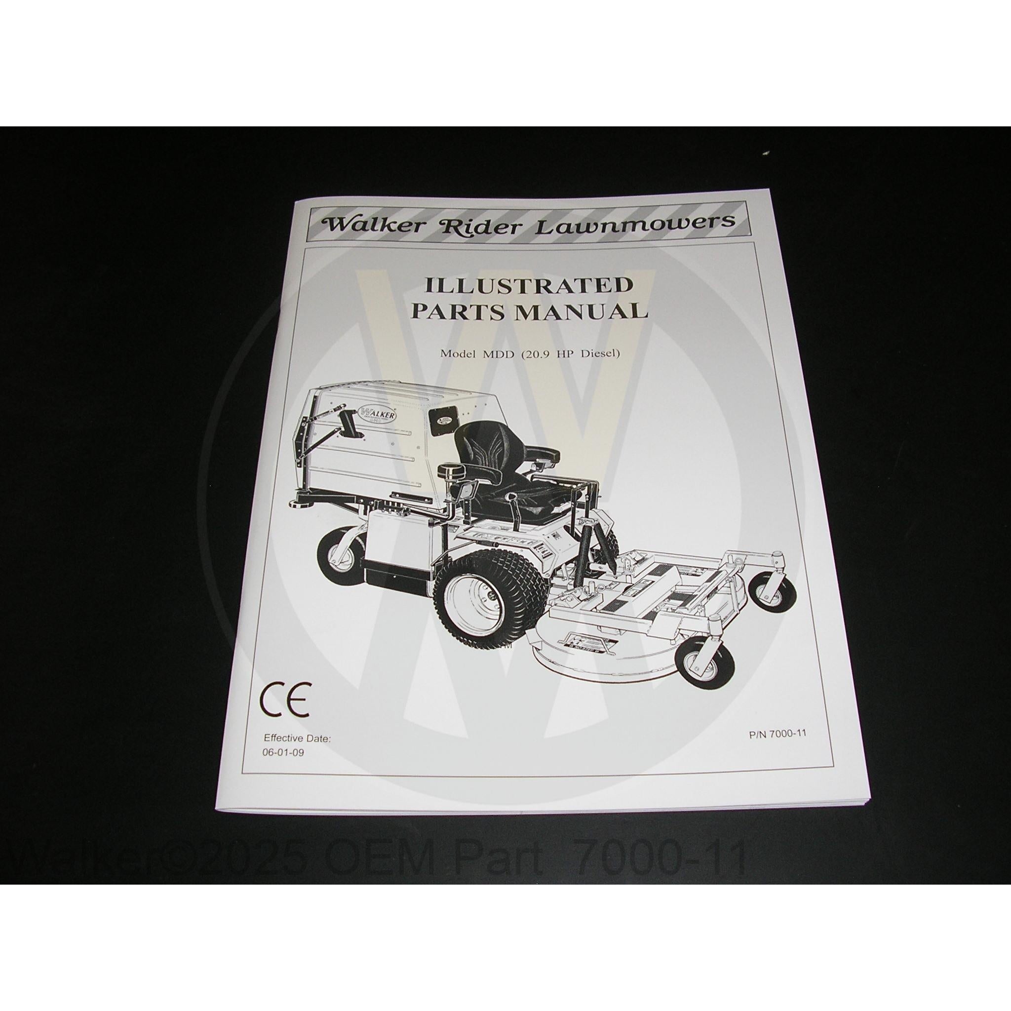 Walker Part # 7000-11 : PARTS MANUAL, D/09