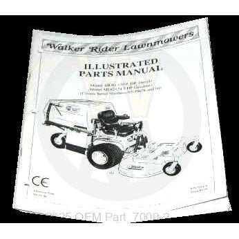 Walker Part # 7000-2 : PARTS MANUAL D/DG/BOUND