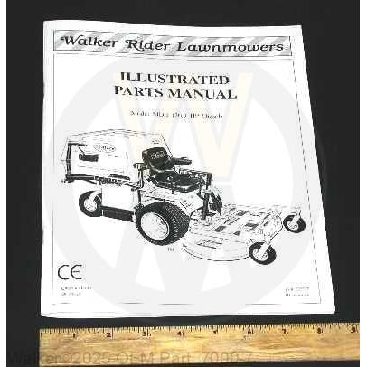 Walker Part # 7000-7 : PARTS MANUAL, D/04