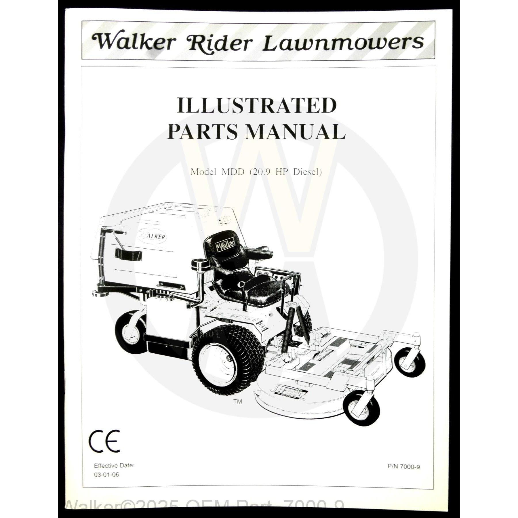 Walker Part # 7000-9 : PARTS MANUAL, D/06