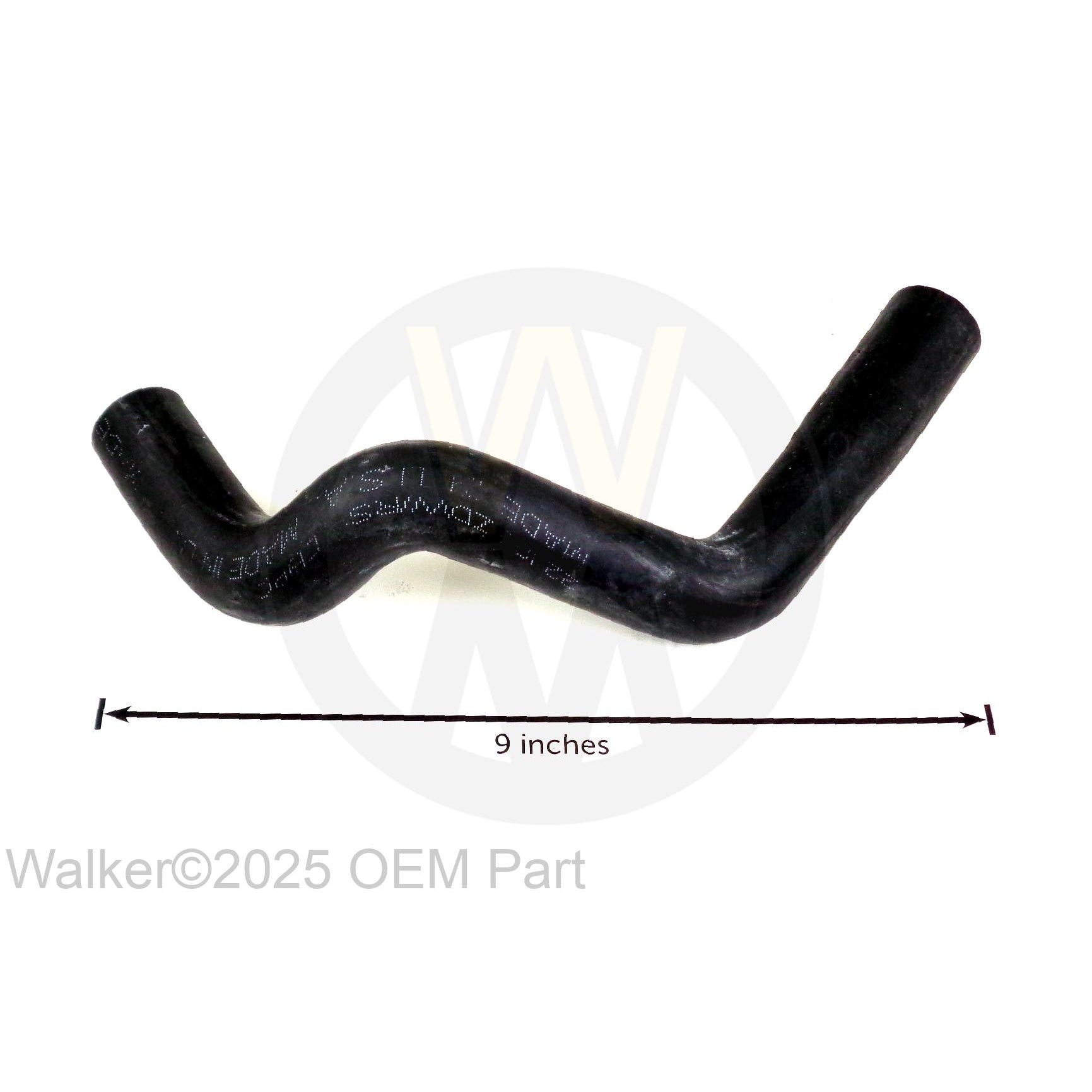 Walker Part # 7017-2 : LOWER RADIATOR HOSE/3-BENDS