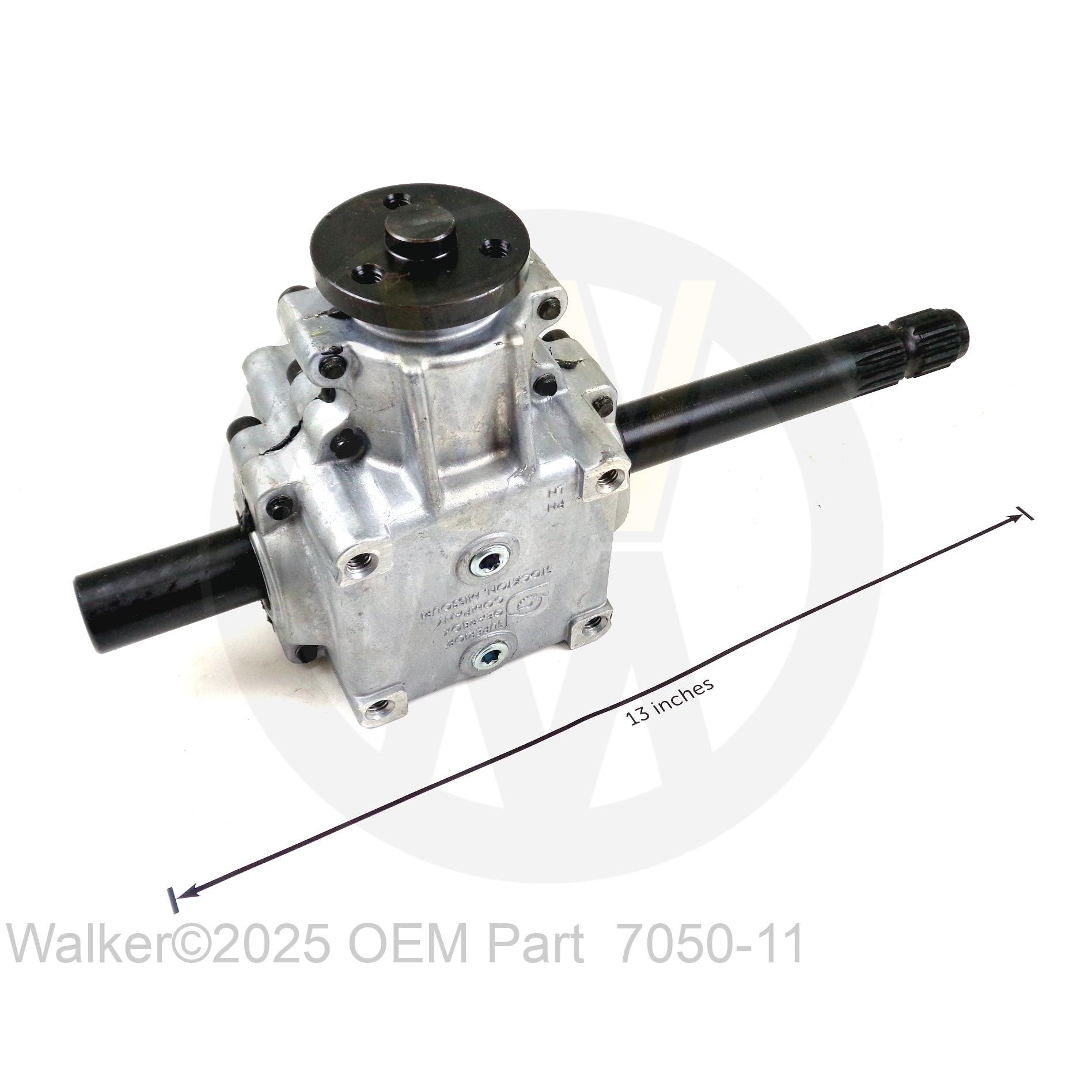 Walker Part # 7050-11 : PTO GEARBOX/FLANGE PULLEY