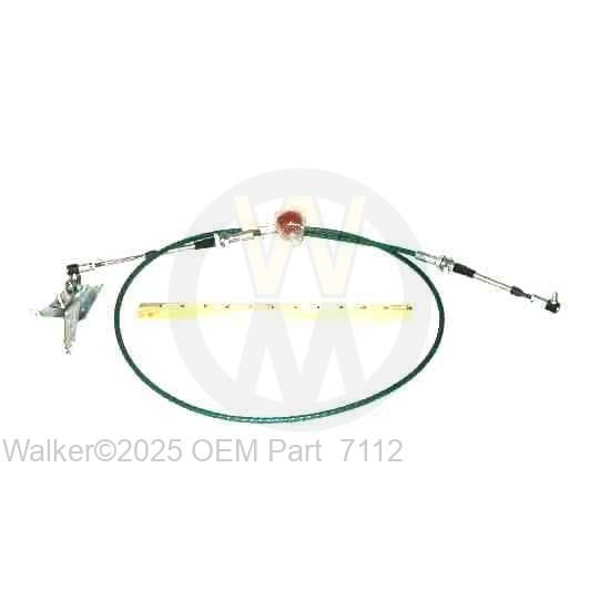 Walker Part # 7112 : THROTTLE CONTROL & CABLE ASSY