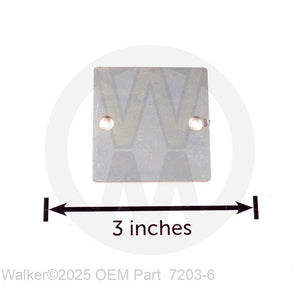 Walker Part # 7203-6 : RISER PLATE, SEAT SWITCH