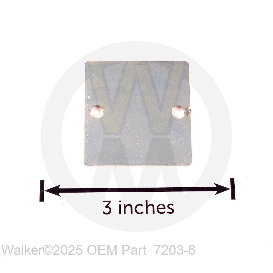 Walker Part # 7203-6 : RISER PLATE, SEAT SWITCH