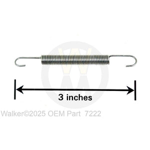 Walker Part # 7222 : EXTENSION SPRING (1/4x3)