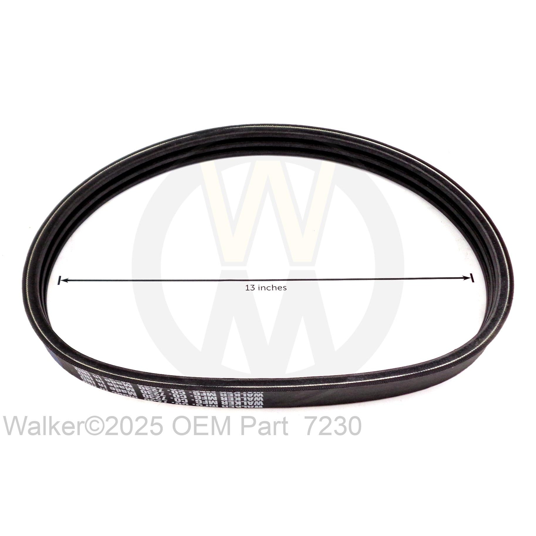 Walker Part # 7230 : ENGINE PTO BELT
