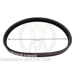 Walker Part # 7230 : ENGINE PTO BELT