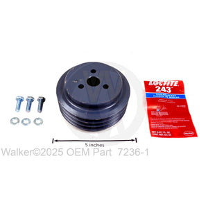 Walker Part # 7236-1 : PTO DRIVE PULLEY (4-1/2/3V)