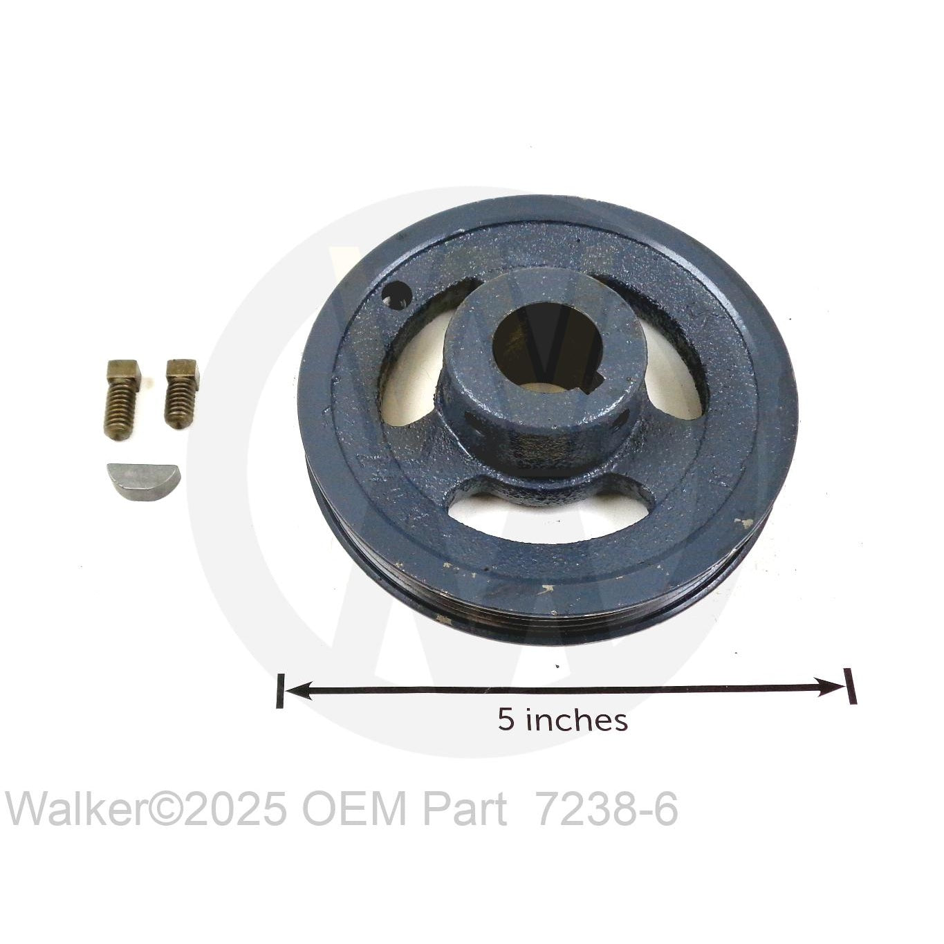 Walker Part # 7238-6 : BLOWER DRIVE PULLEY