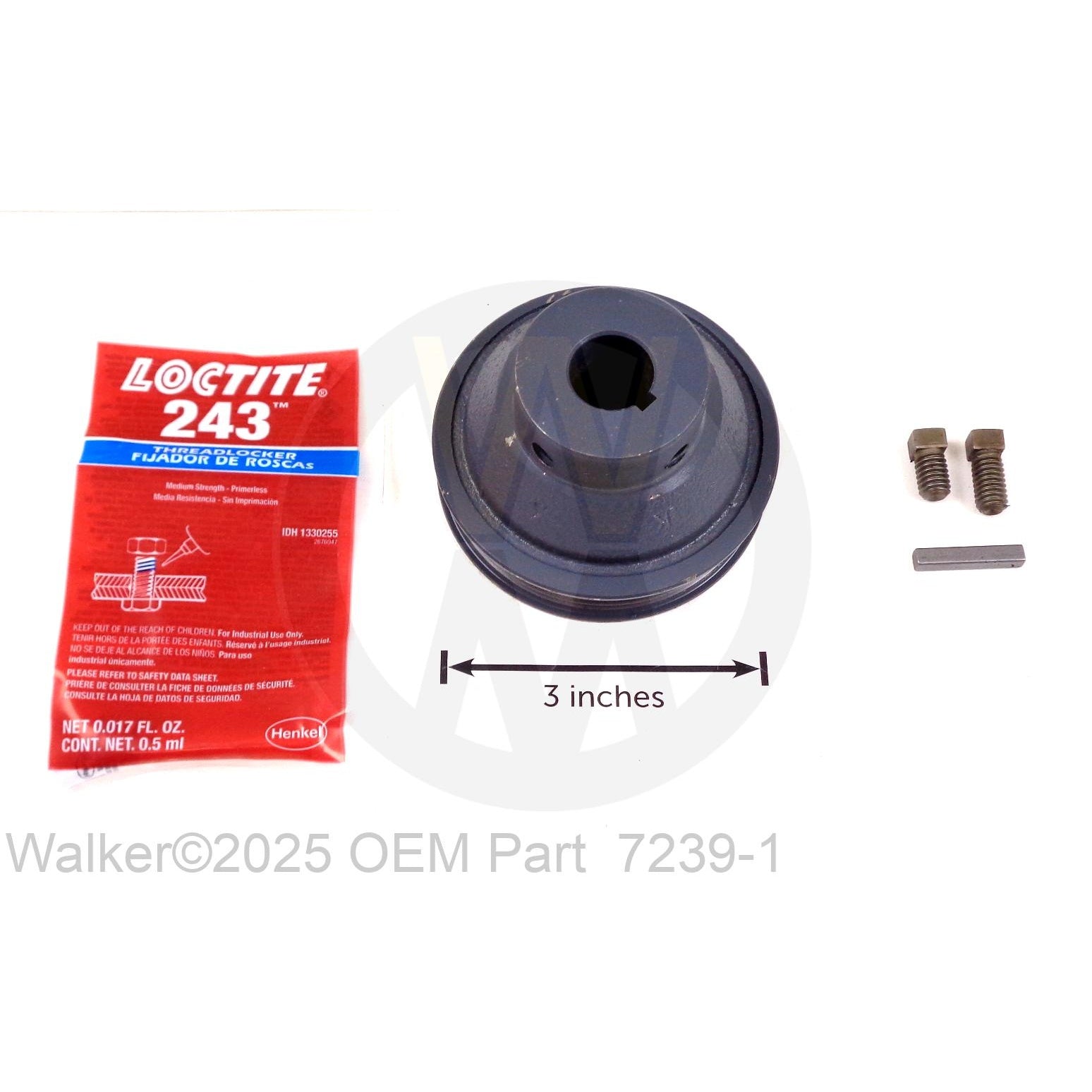 Walker Part # 7239-1 : BLOWER PULLEY (MICRO-V)