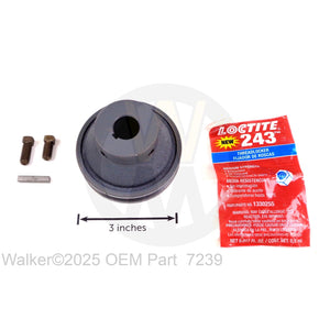 Walker Part # 7239 : BLOWER PULLEY (3-3/8/3V)