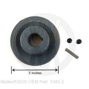 Walker Part # 7240-2 : (NR) JCKSHFT DRV PULLEY (2-3/4/3V)