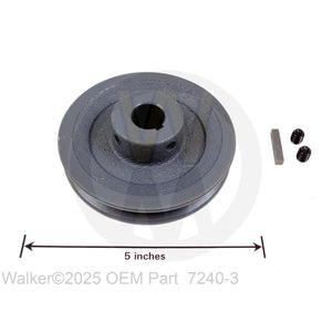 Walker Part # 7240-3 : JACKSHAFT DRIVE PULLEY (4.15/3V)