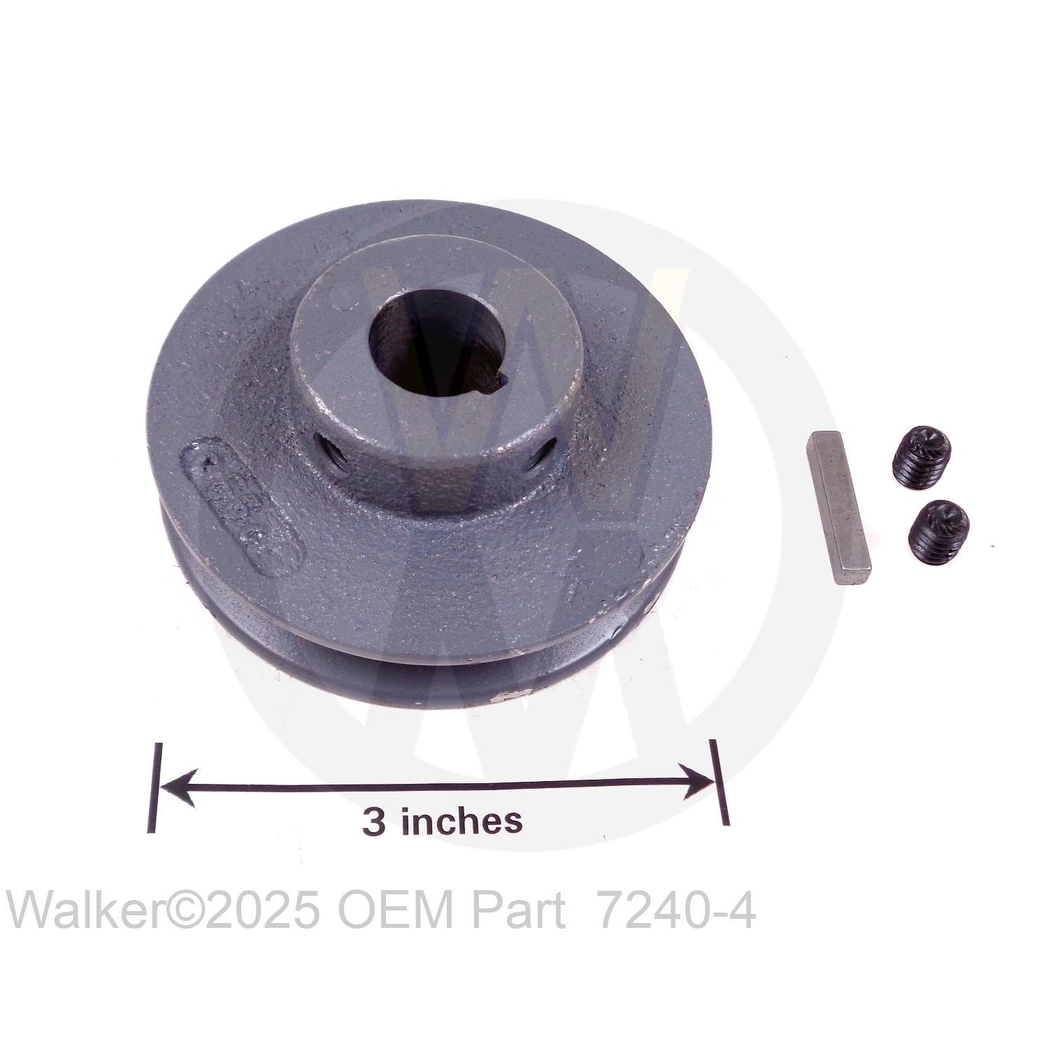 Walker Part # 7240-4 : (SU 7240-7) Jackshaft Drive Pulley (3.3/3V)