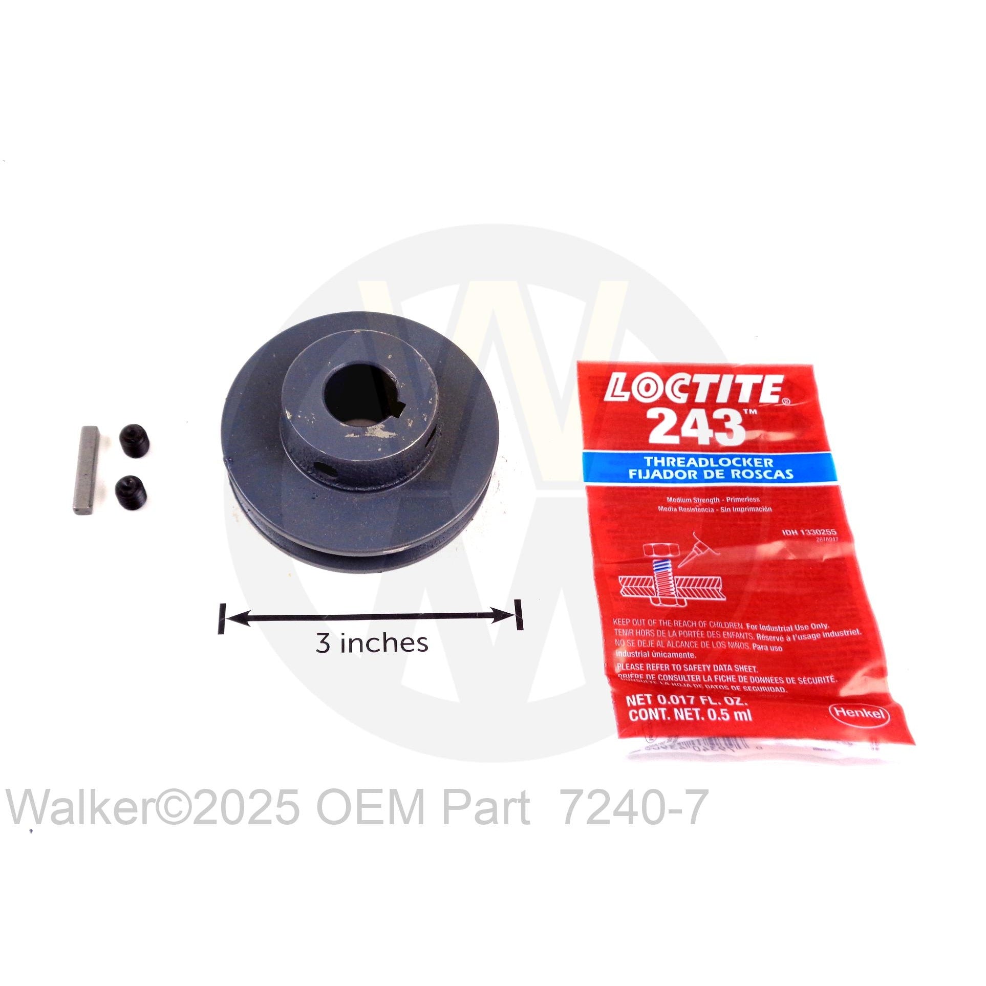Walker Part # 7240-7 : Jackshaft Drive Pulley (3.3/3V)
