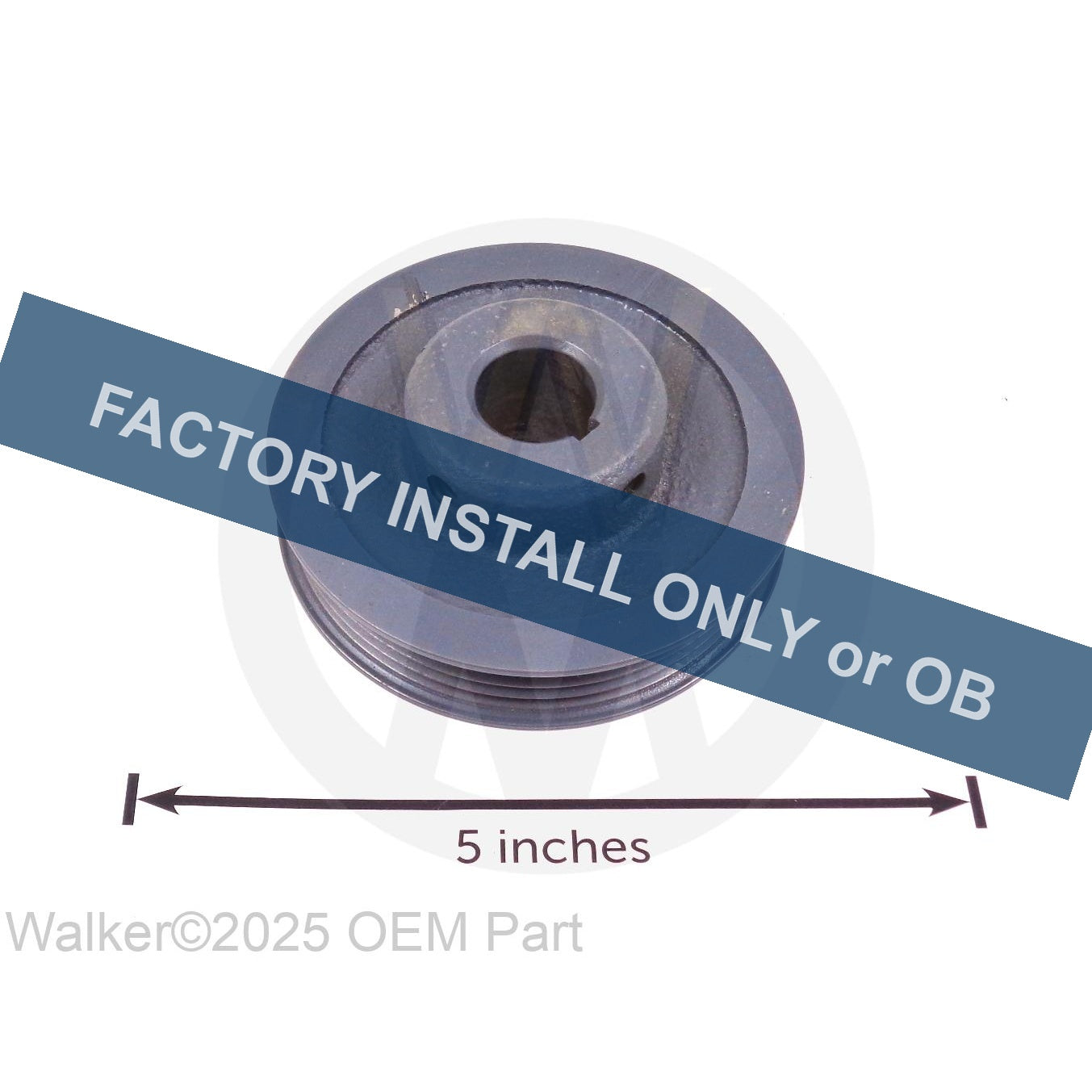 Walker Part # 7241-21 : --Trans. Dr. Pulley (3-1/4/Micro-V)