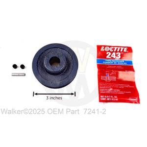Walker Part # 7241-2 : TRANSMISSION DRIVE PULLEY (3-1/4 MV)