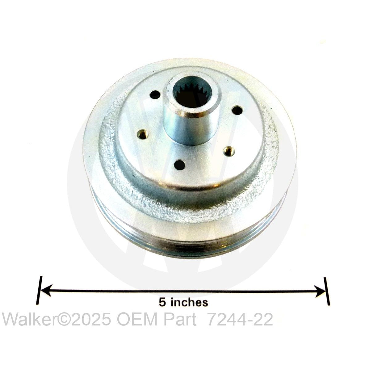 Walker Part # 7244-22 : Hydro Pulley (4.075) Splined