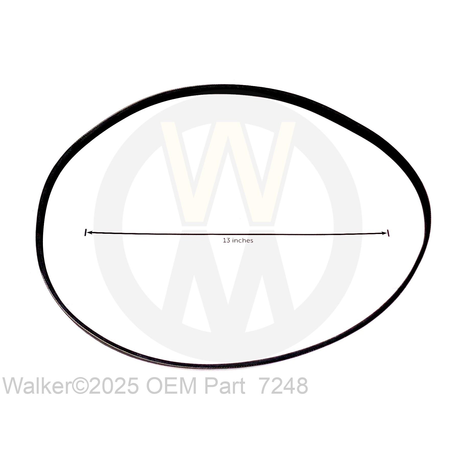 Walker Part # 7248 : GROUND DRIVE BELT/MV