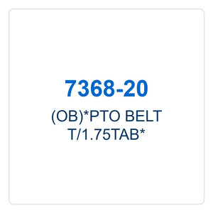 Walker Part # 7368-20 : (OB)*PTO BELT T/1.75TAB*