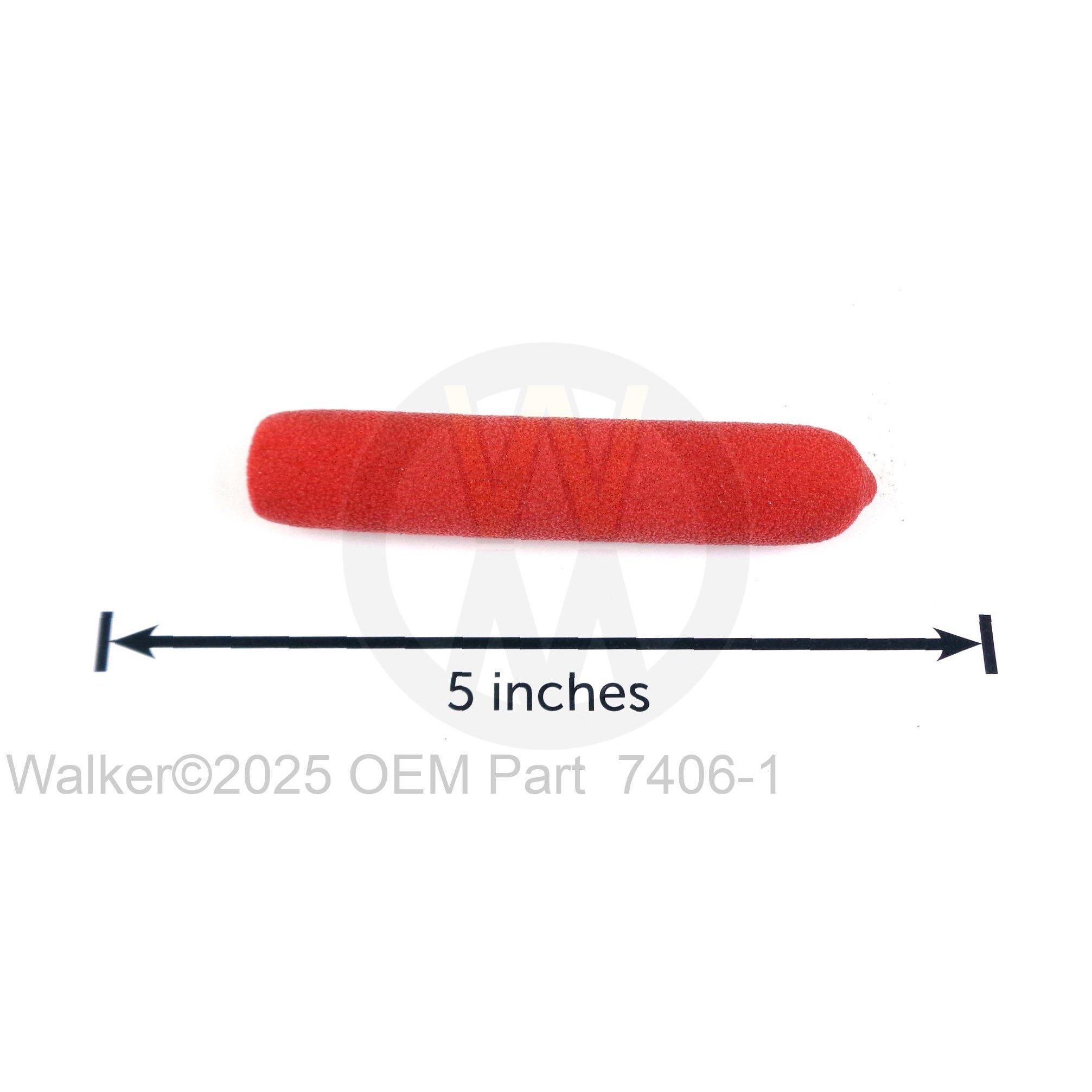Walker Part # 7406-1 : HANDLE GRIP/RED