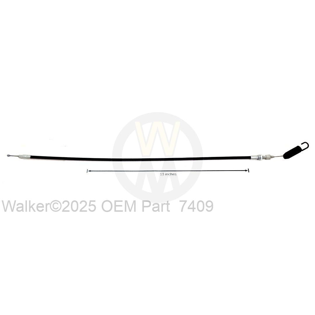 Walker Part # 7409 : BRAKE CONTROL CABLE/RH (20.5)