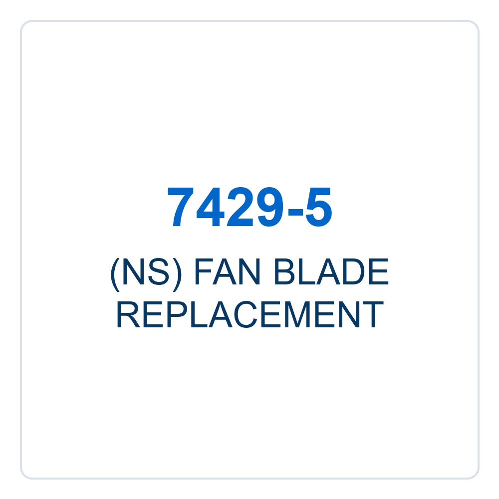 Walker Part # 7429-5 : (NS) FAN BLADE REPLACEMENT