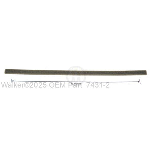 Walker Part # 7431-2 : RADIATOR CHANNEL SEAL
