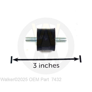 Walker Part # 7432 : SHOCK MOUNT (1.0ODX.75)