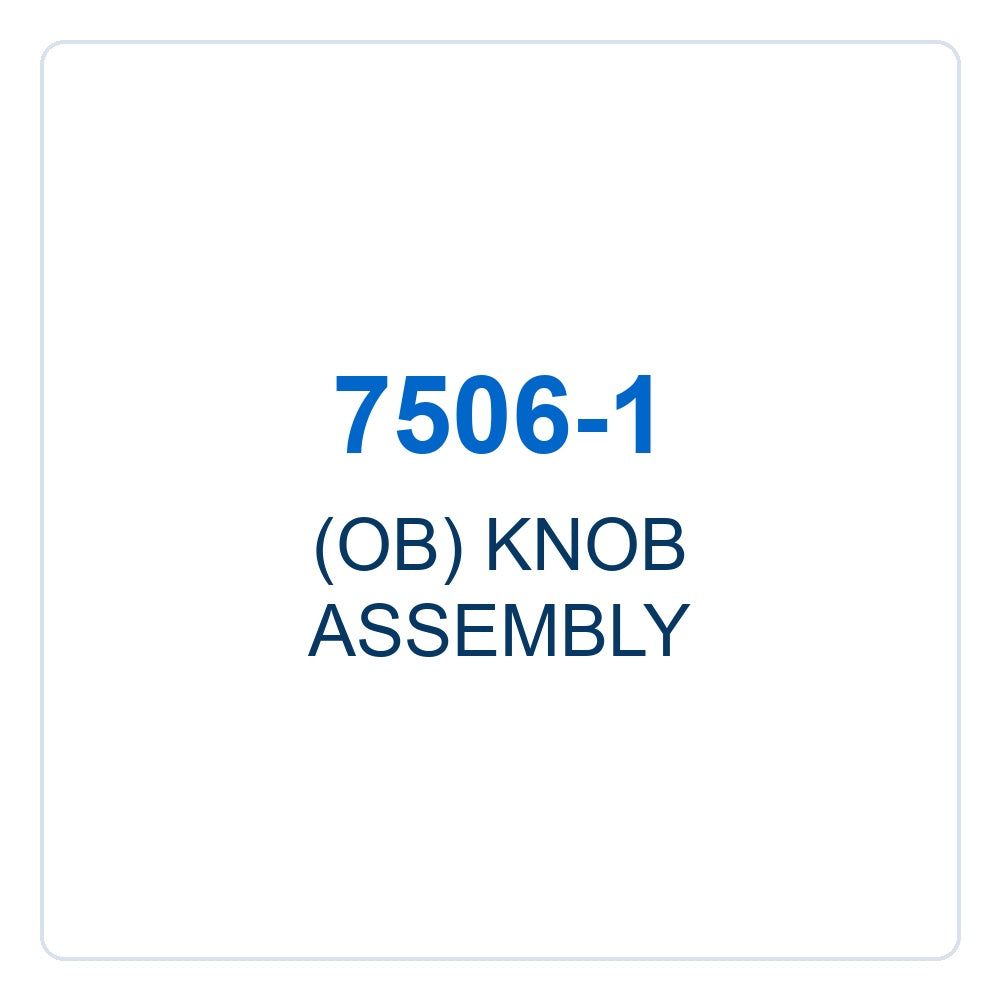 Walker Part # 7506-1 : (OB) KNOB ASSEMBLY