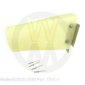 Walker Part # 7511-2 : Delivery Chute 7.0/MS Gray Box