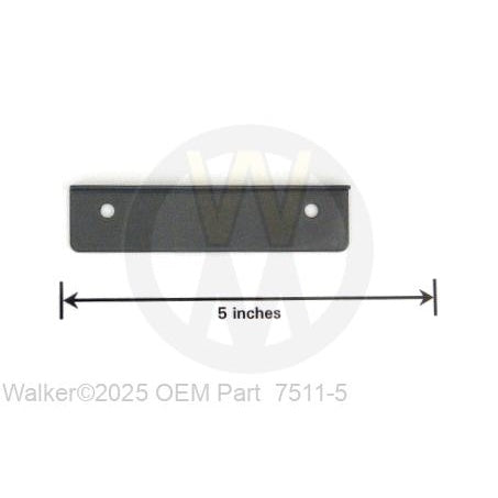 Walker Part # 7511-5 : Outside Chute Cover Lip