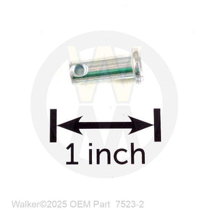 Walker Part # 7523-2 : CLEVIS PIN W/HOLE (1/4x5/8)