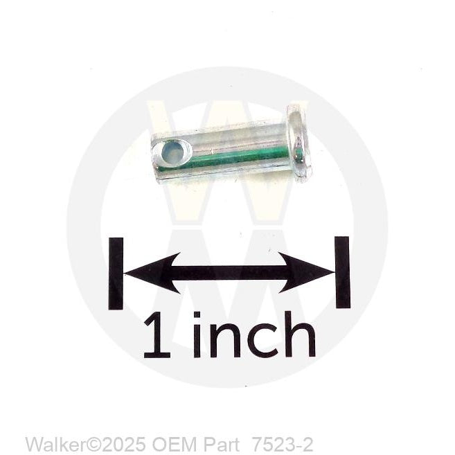 Walker Part # 7523-2 : CLEVIS PIN W/HOLE (1/4x5/8)