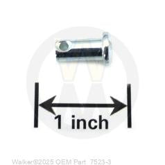 Walker Part # 7523-3 : Clvs Pin W/Hole (1/4x1/2)