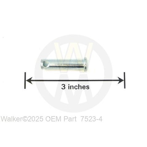 Walker Part # 7523-4 : Clevis Pin W/Hole 5/16x1-1/4