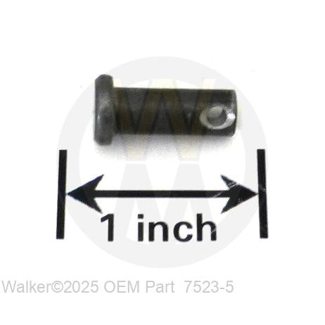 Walker Part # 7523-5 : Clevis Pin (1/4x5/8) Plain