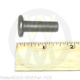 Walker Part # 7525 : CLEVIS PIN W/O HOLE (3/8x1-1/4)
