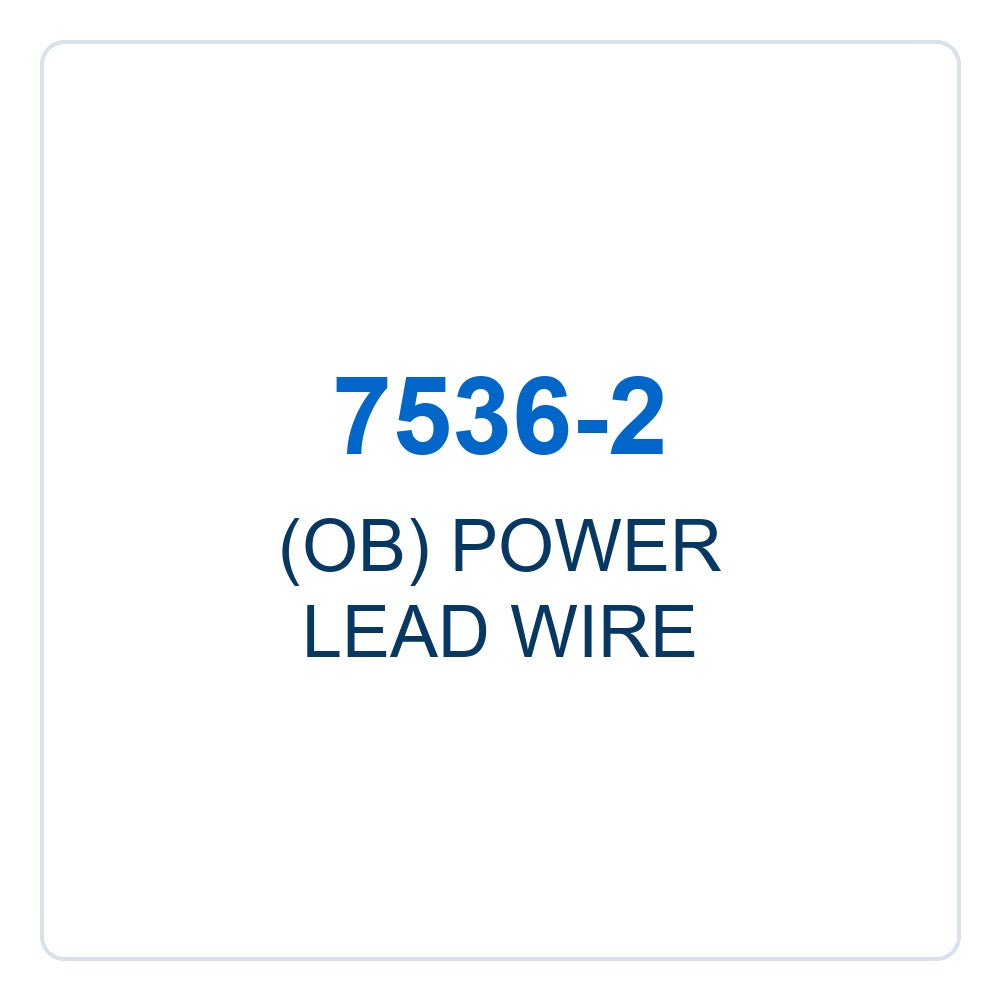 Walker Part # 7536-2 : (OB) POWER LEAD WIRE