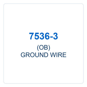 Walker Part # 7536-3 : (OB) GROUND WIRE