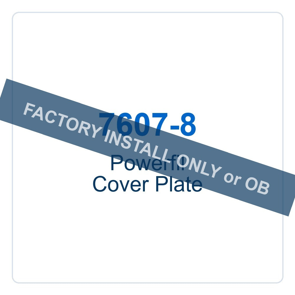 Walker Part # 7607-8 : Powerfil Cover Plate