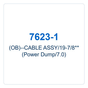 Walker Part # 7623-1 : (OB)--CABLE ASSY/19-7/8** (Power Dump/7.0)