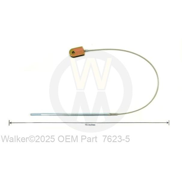 Walker Part # 7623-5 : Power Dump Cable 7.0 Gray Box