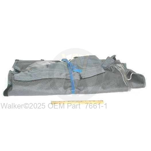 Walker Part # 7661-1 : SNOW CAB FABRIC W/REAR FLAP